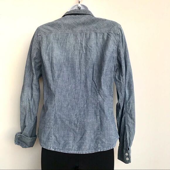 American Eagle Outfitters Denim Button down sz M - Picture 2 of 6